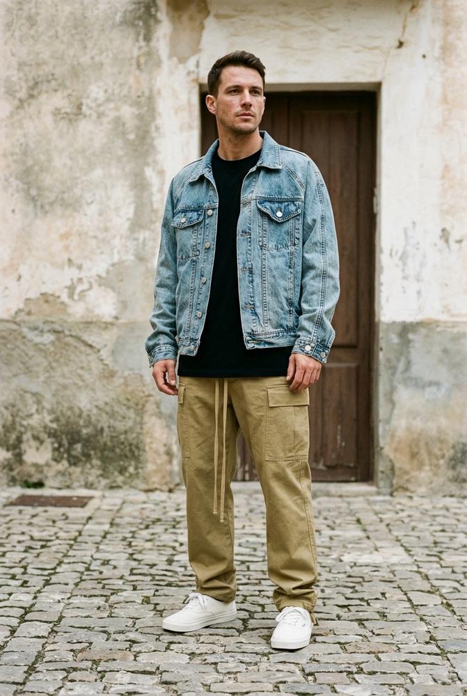 Macys Wear - Vamer | Gerade Geschnittene Baumwoll Hose Herren