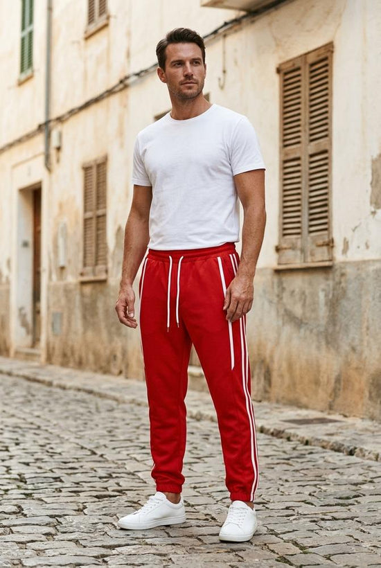 Macys Wear - Eodas | Sportliche Gestreifte Hose Unisex