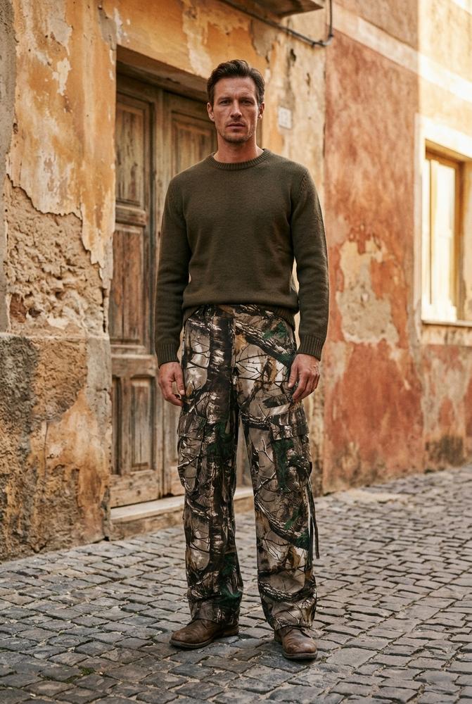 Macys Wear - Nezur | Getarnte Weit Geschnittene Hose Unisex