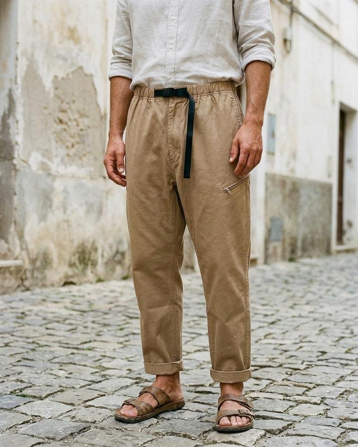 Macys Wear - Lifuk | Weit Geschnittene Gegürtelte Hose Unisex
