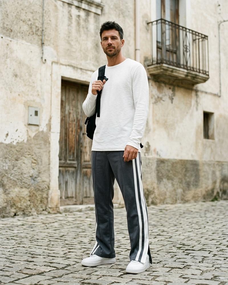 Macys Wear - Duzil | Gerade Geschnittene Gestreifte Hose Unisex