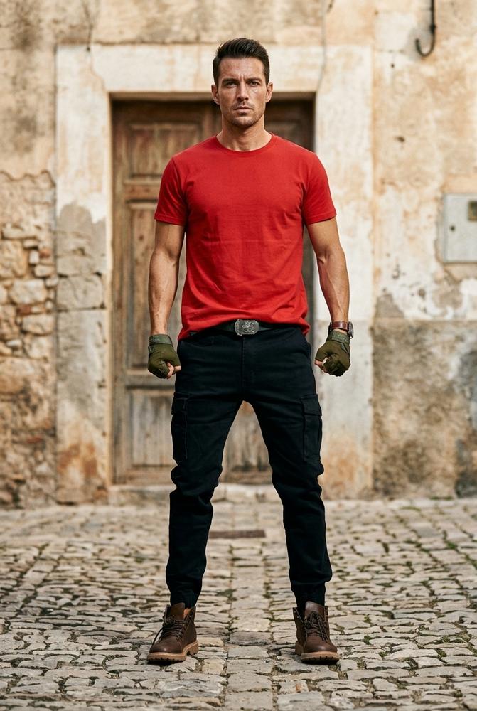 Macys Wear - Runon | Schmal Geschnittene Baumwoll Hose Herren