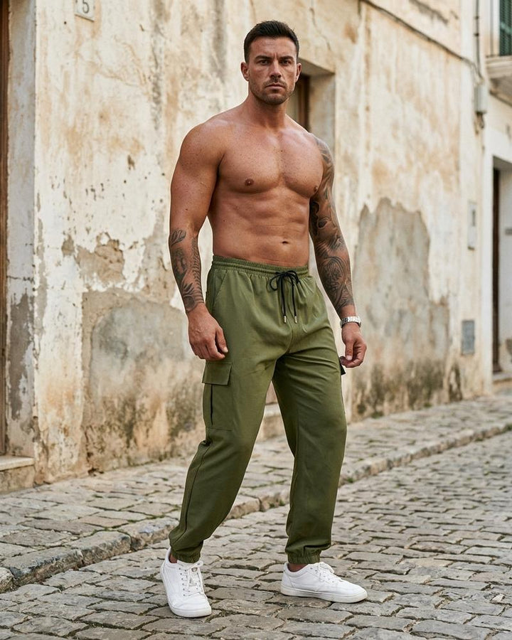 Macys Wear - Liwom | Locker Geschnittene Verstellbare Hose Herren