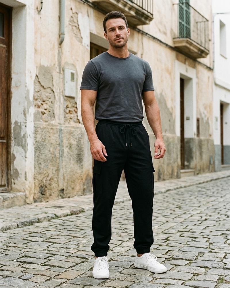 Macys Wear - Liwom | Locker Geschnittene Verstellbare Hose Herren