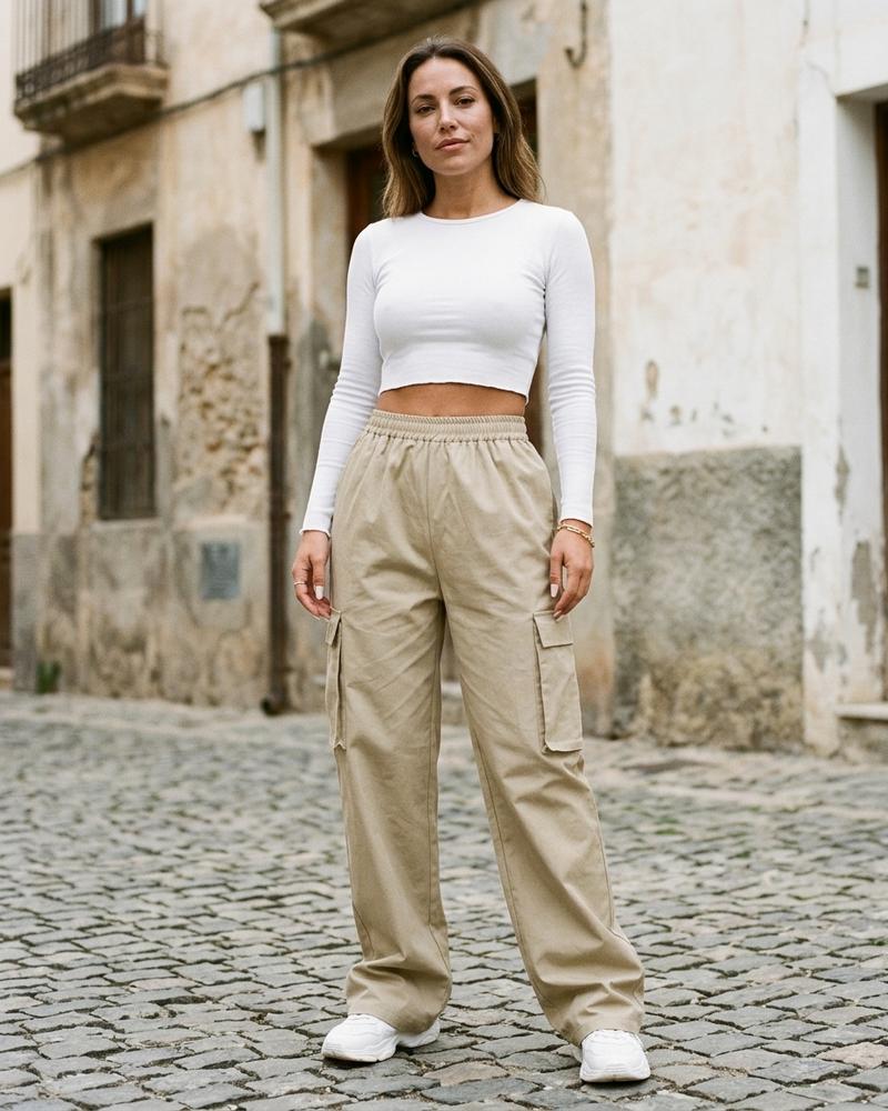 Macys Wear - Numat | Weit Geschnittene Baumwoll Hose Damen