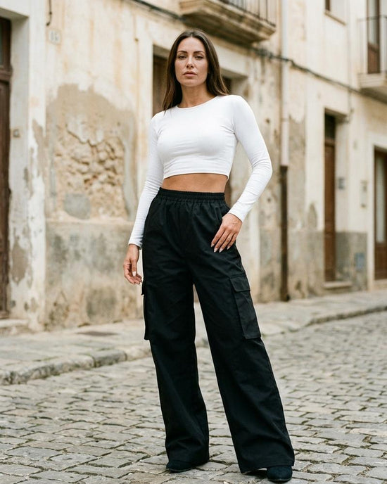 Macys Wear - Numat | Weit Geschnittene Baumwoll Hose Damen