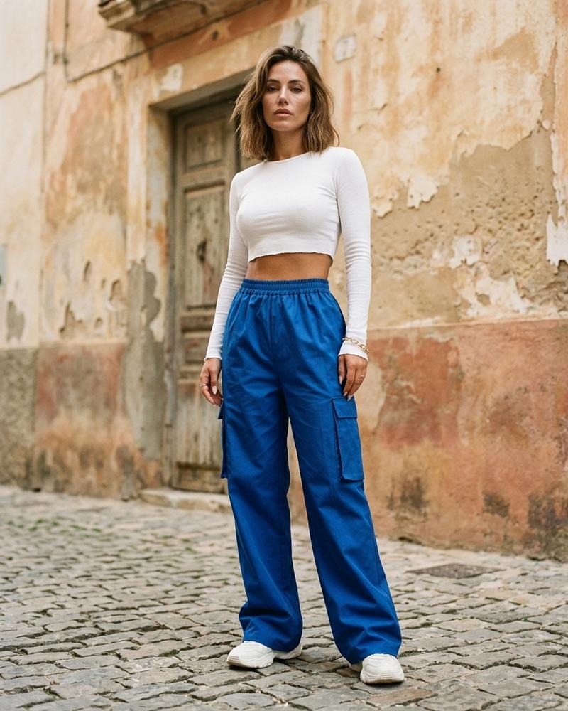 Macys Wear - Numat | Weit Geschnittene Baumwoll Hose Damen