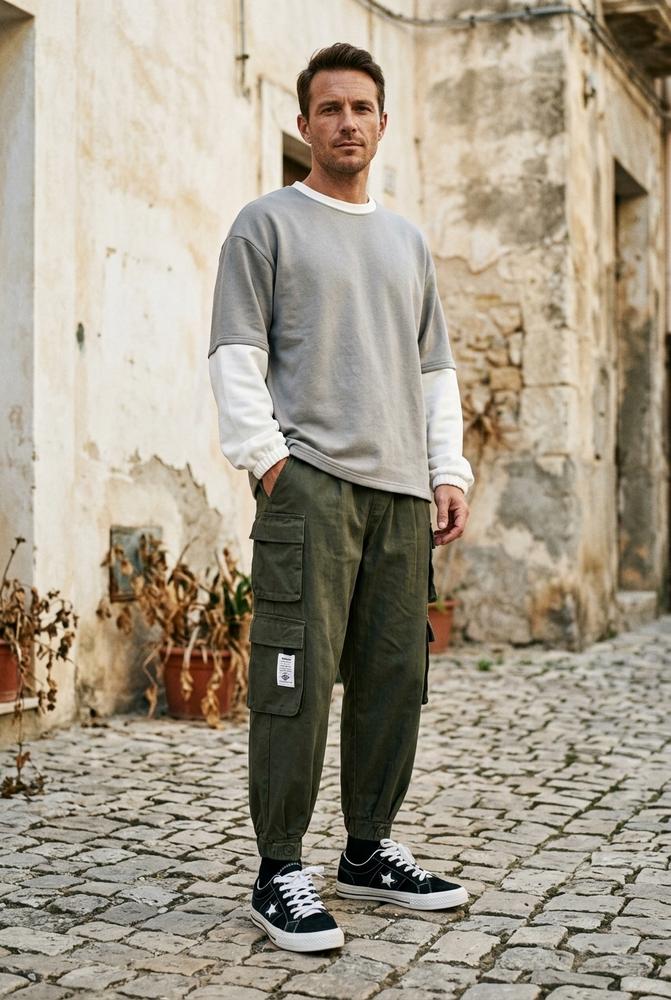 Macys Wear - Tolod | Gecuffte Baumwoll Hose Unisex