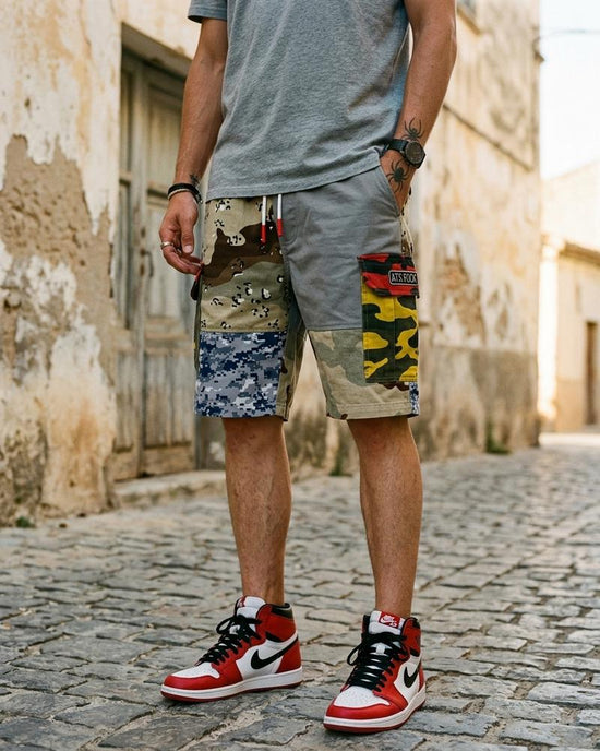 Macys Wear - Kafal | Gepatcht Gemustert Hose Herren