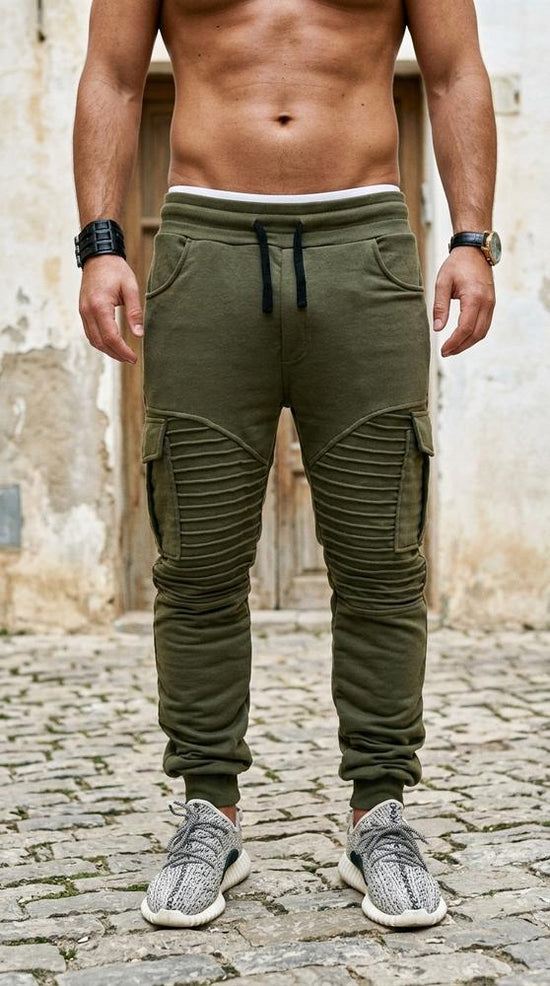 Macys Wear - Taziv | Gerippte Kordelzug Hose Herren