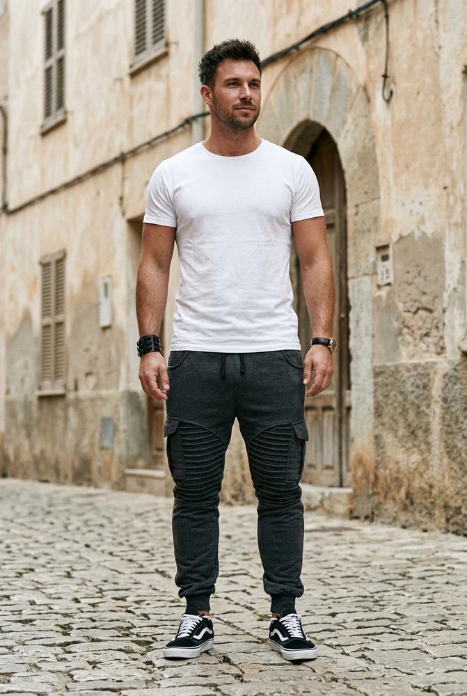 Macys Wear - Taziv | Gerippte Kordelzug Hose Herren
