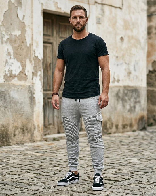 Macys Wear - Taziv | Gerippte Kordelzug Hose Herren