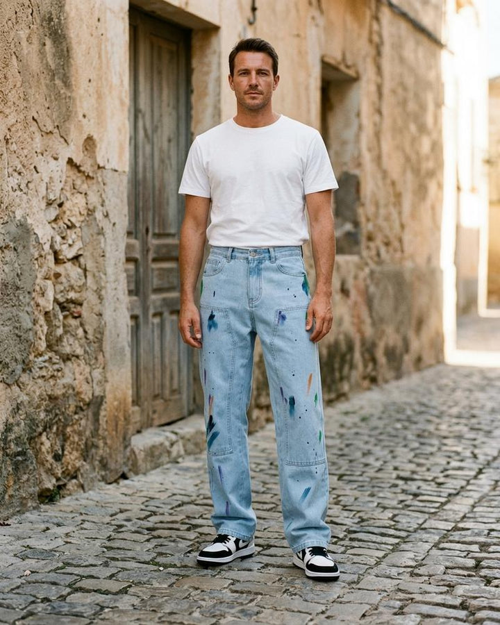 Macys Wear - Mopid | Bemalte Denim Hose Unisex