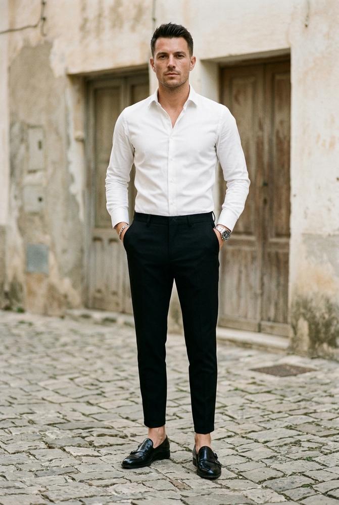 Macys Wear - Eihak | Schmal Geschnittene Knöchellange Hose Herren