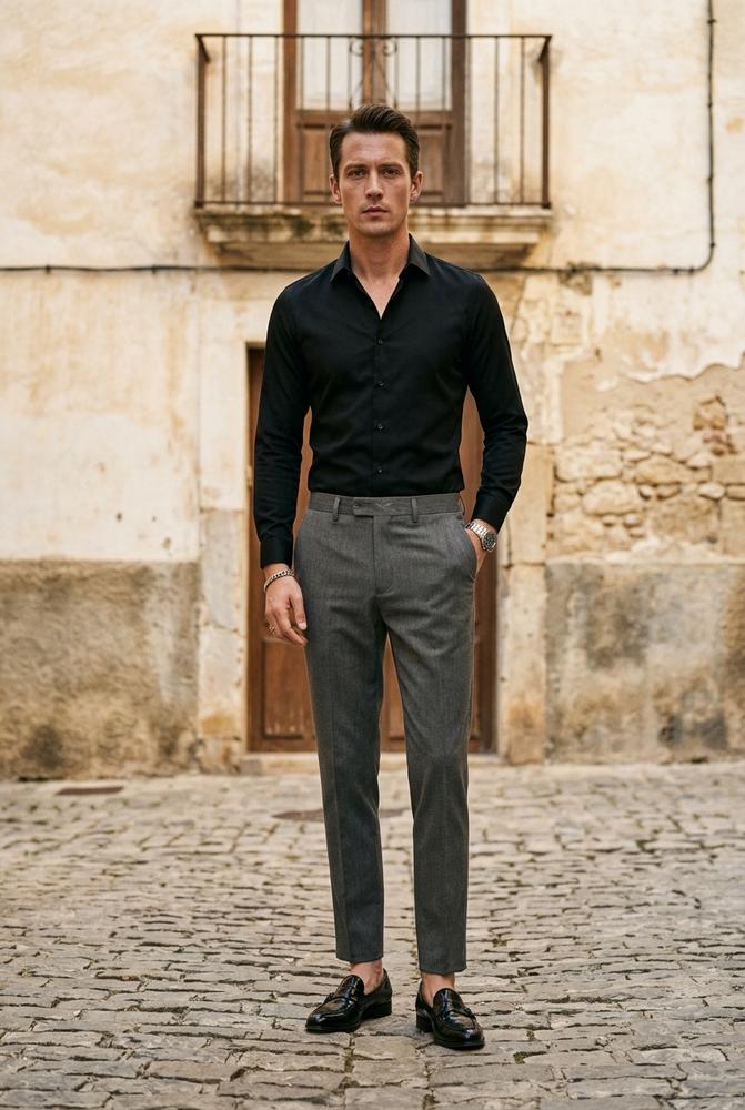 Macys Wear - Eihak | Schmal Geschnittene Knöchellange Hose Herren