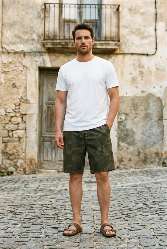 Macys Wear - Yolun | Gemustert Kurz Hose Herren