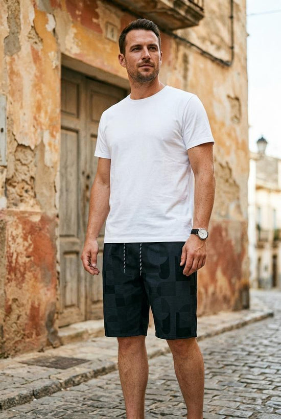 Macys Wear - Yolun | Gemustert Kurz Hose Herren