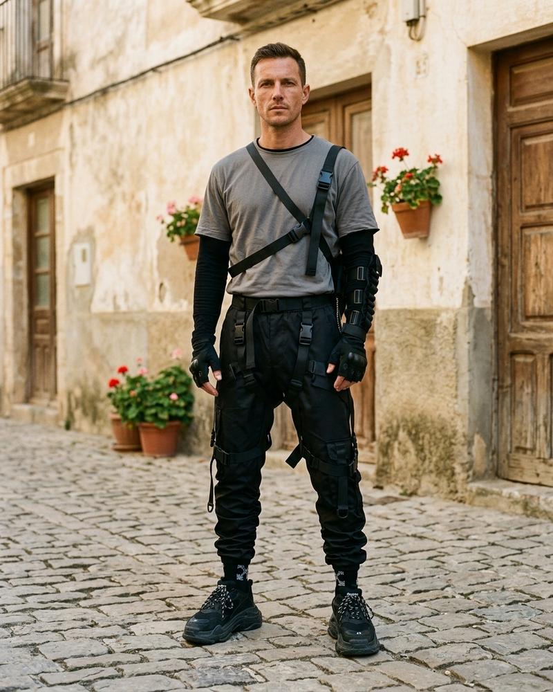 Macys Wear - Yegik | Funktionale Riemenbesetzte Hose Unisex