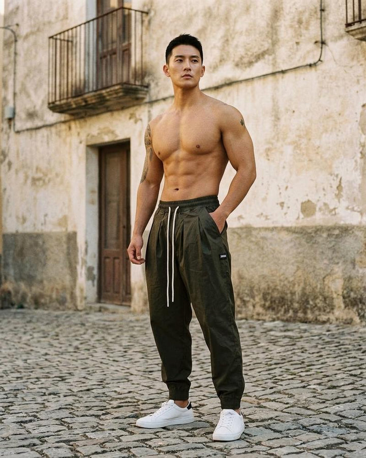 Macys Wear - Lafed | Weit Geschnittene Baumwoll Hose Herren
