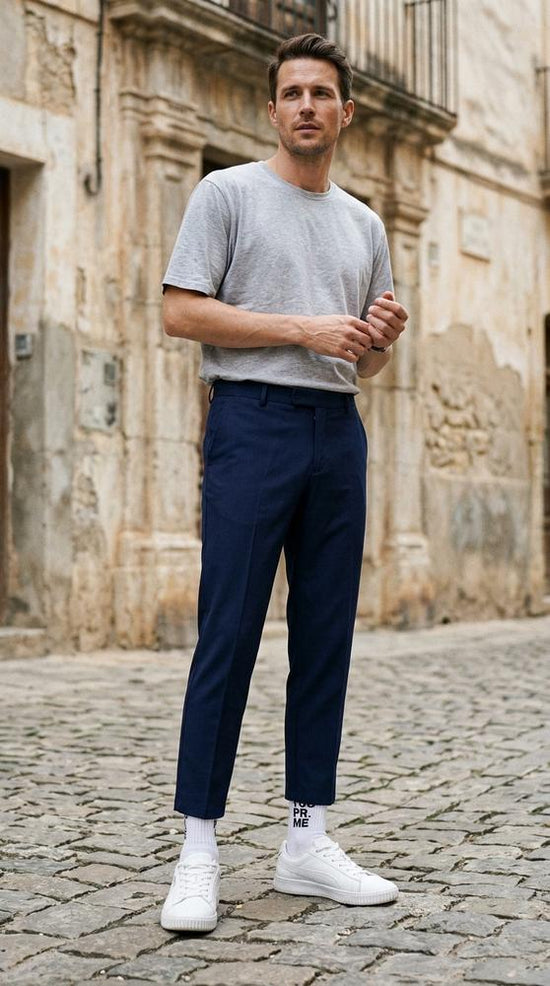 Macys Wear - Damud | Knöchellange Gerade geschnittene Hose Unisex