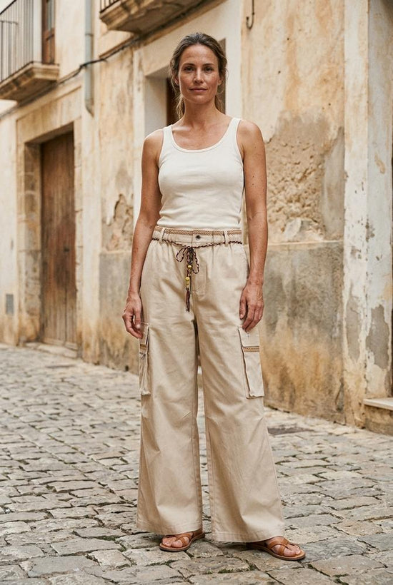 Macys Wear - Surak | Weit Geschnittene Baumwoll Hose Damen