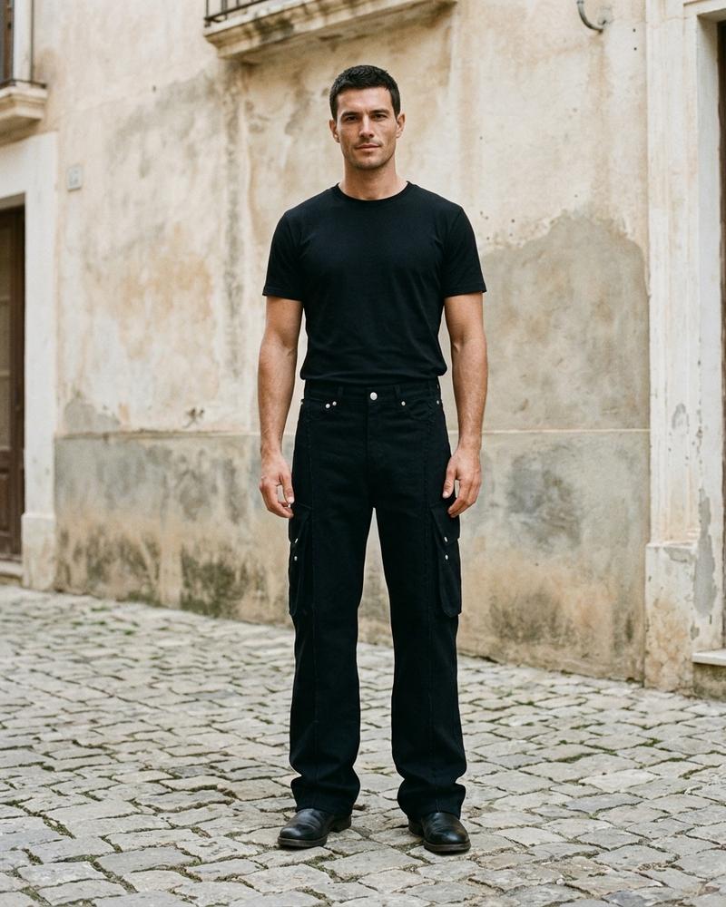 Macys Wear - Zomes | Weit Geschnittene Offenkantige Hose Unisex