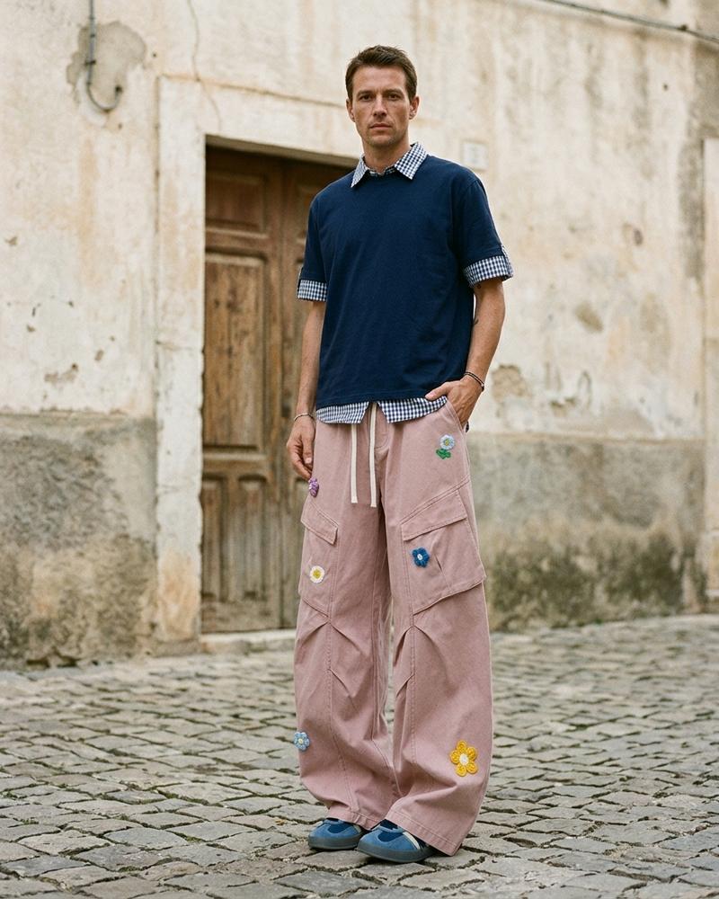 Macys Wear - Lufav | Applizierte Weit Geschnittene Hose Unisex