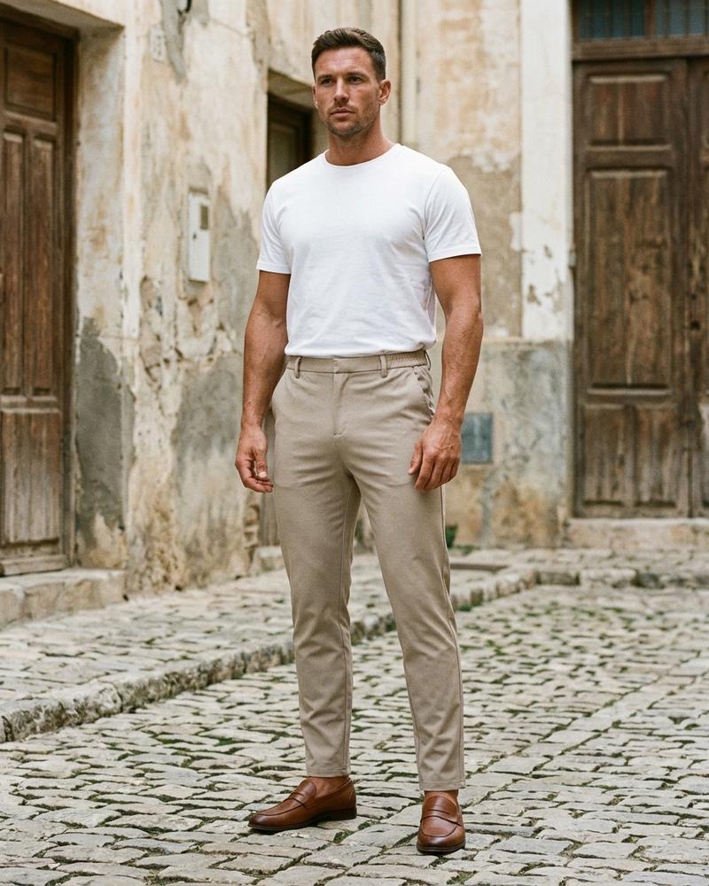 Macys Wear - Lolil | Schmal Geschnittene Knöchellange Hose Herren