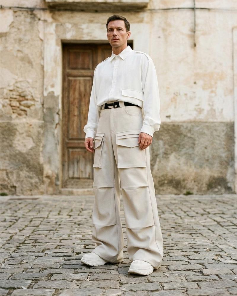 Macys Wear - Lemev | Weit Geschnittene Funktionale Hose Unisex