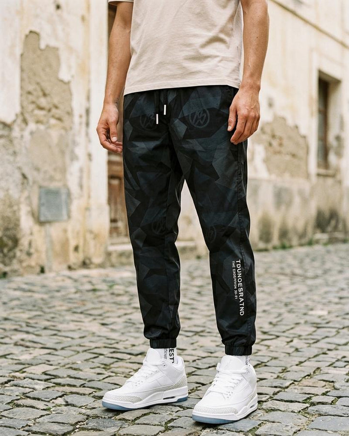 Macys Wear - Nusuk | Gemusterte Geschnürte Hose Herren