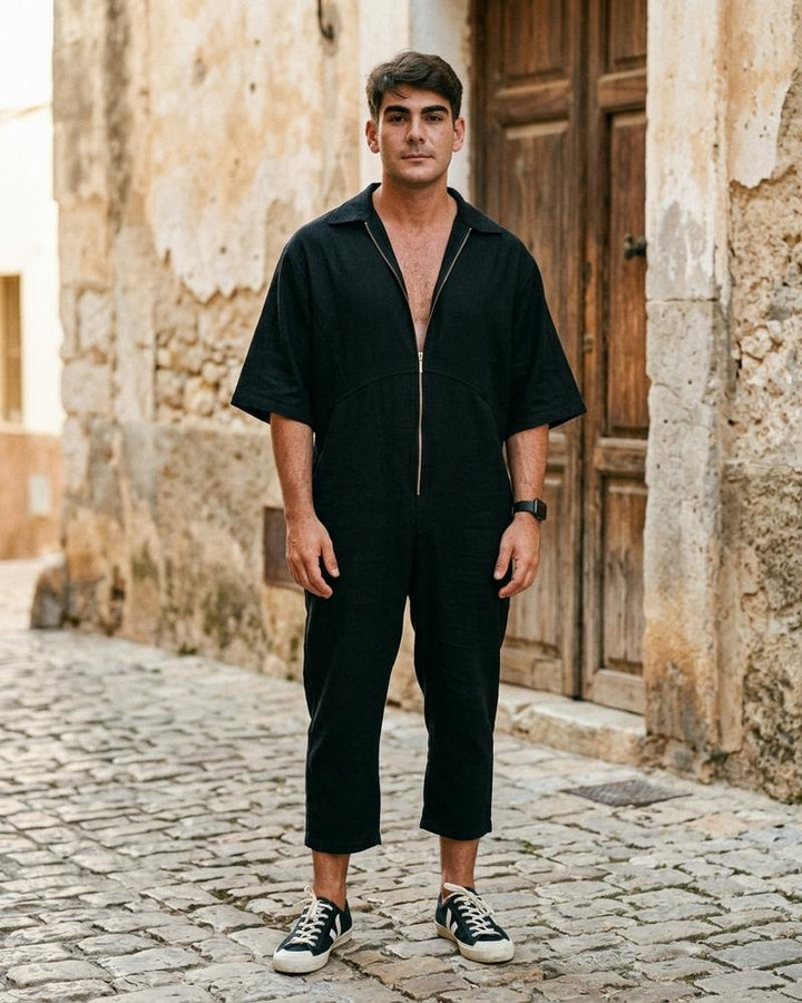 Macys Wear - Vusil | Kurzärmeliger Reißverschluss Anzug Herren