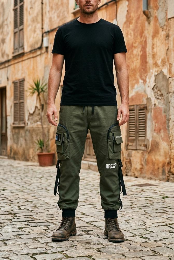 Macys Wear - Dulom | Bedruckte Locker Geschnittene Hose Unisex