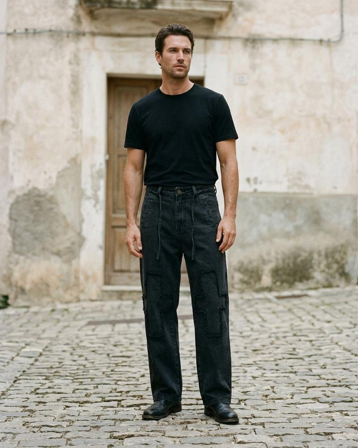 Macys Wear - Divek | Gerade Geschnittene Baumwoll Hose Unisex