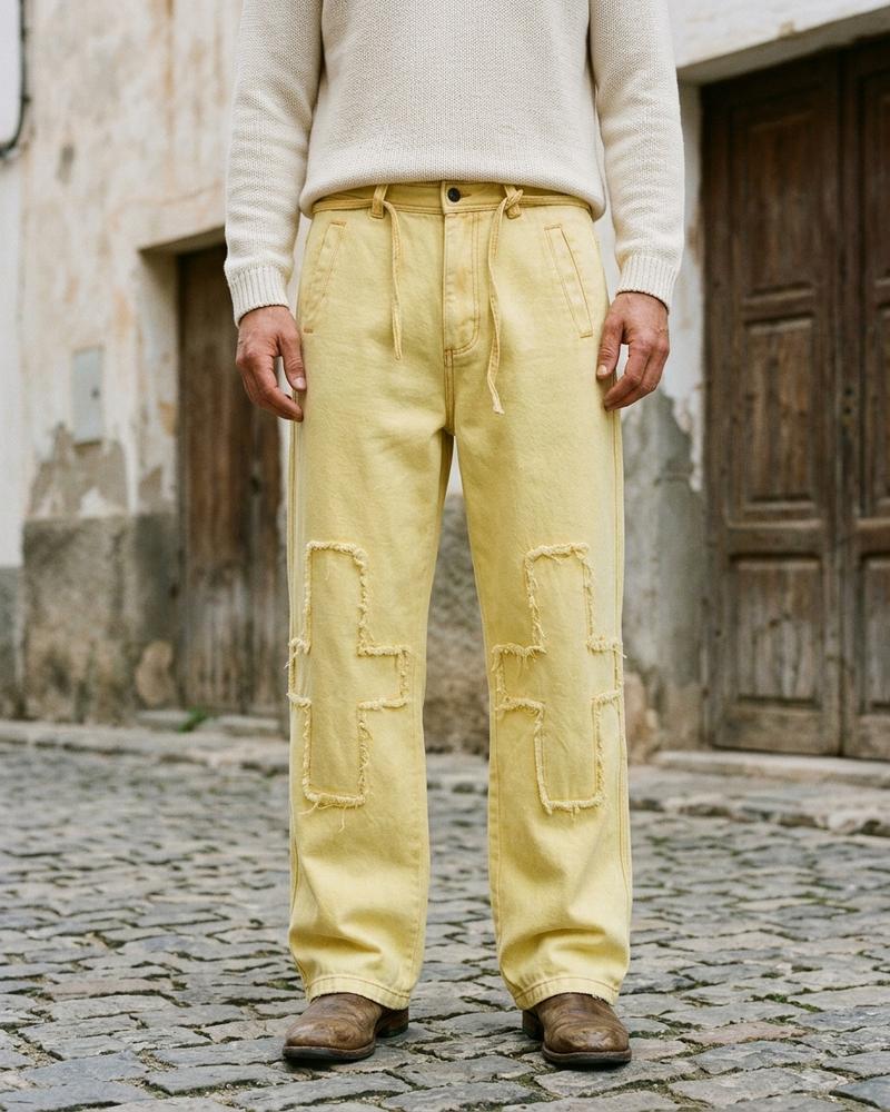 Macys Wear - Divek | Gerade Geschnittene Baumwoll Hose Unisex