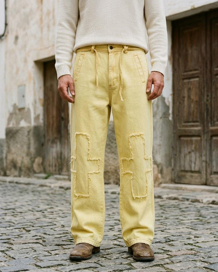 Macys Wear - Divek | Gerade Geschnittene Baumwoll Hose Unisex