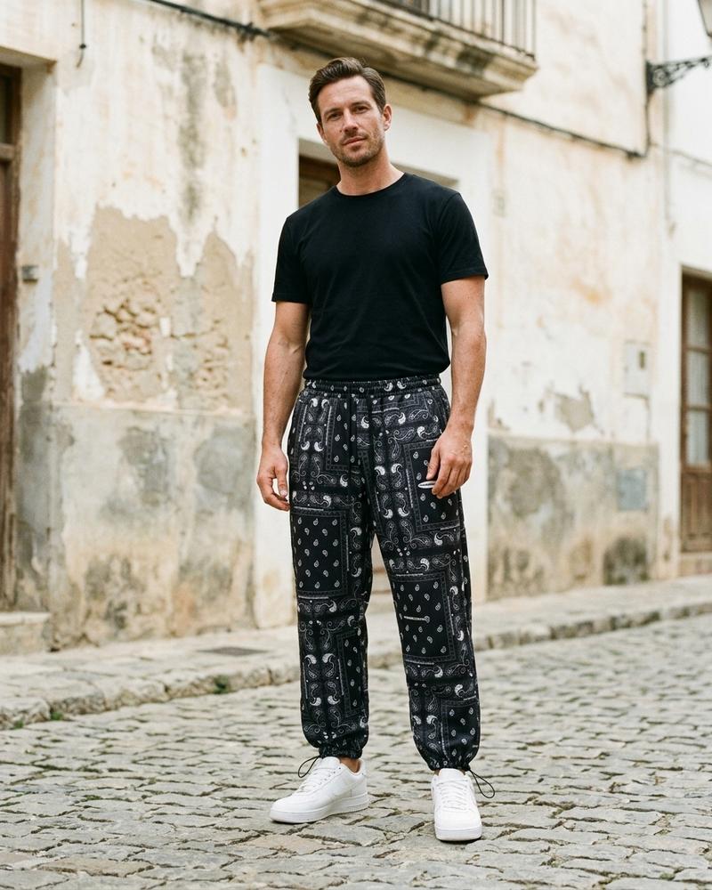 Macys Wear - Kukok | Gemustert Verstellbar Hose Unisex