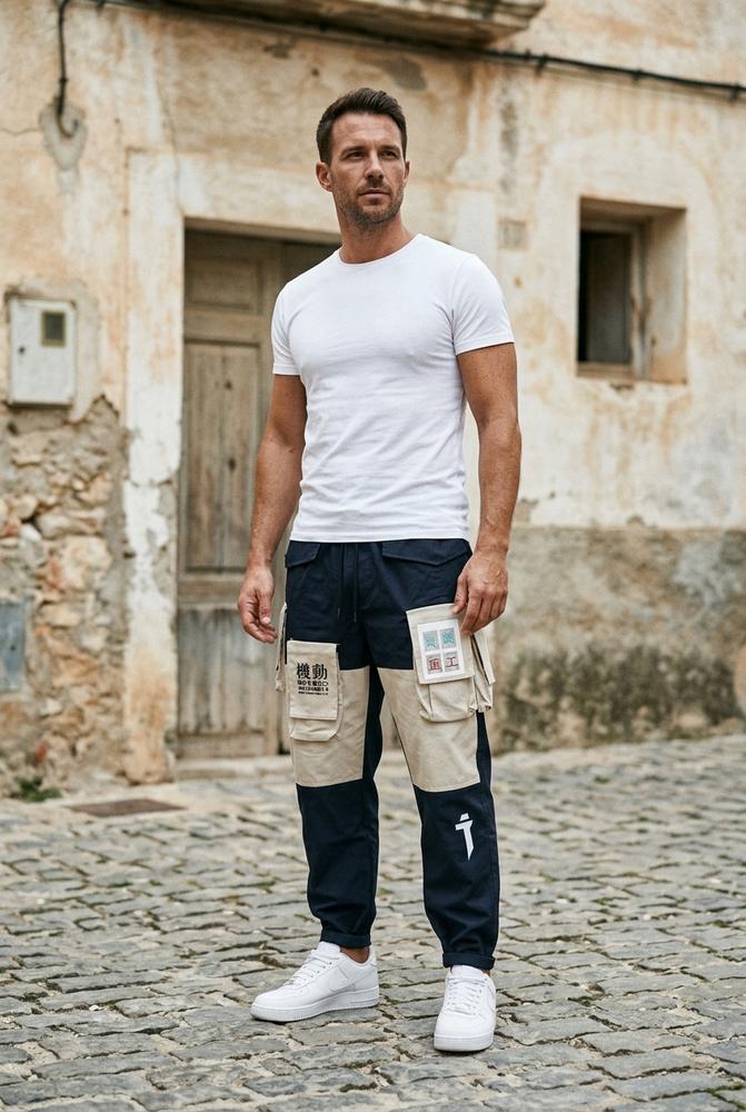 Macys Wear - Napen | Zweifarbige Aufgesetzte Hose Unisex