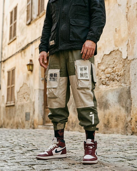 Macys Wear - Napen | Zweifarbige Aufgesetzte Hose Unisex