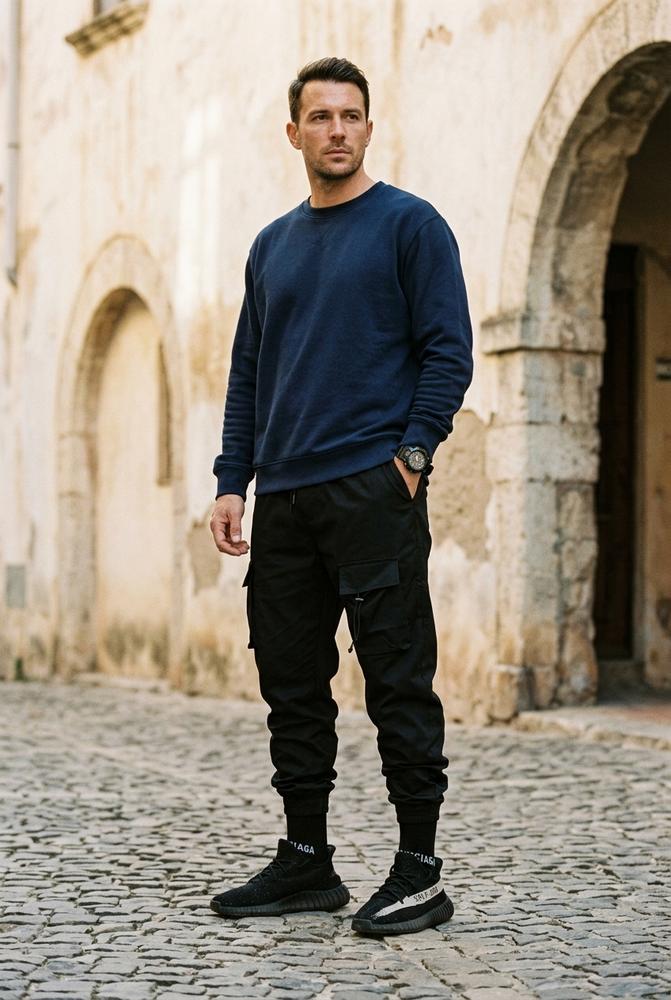 Macys Wear - Mewev | Aufgesetzte Elastische Hose Herren