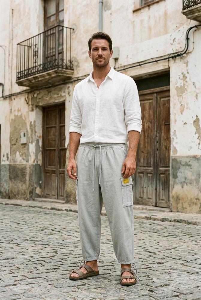Macys Wear - Nupot | Weit Geschnittene Zweifarbige Hose Unisex
