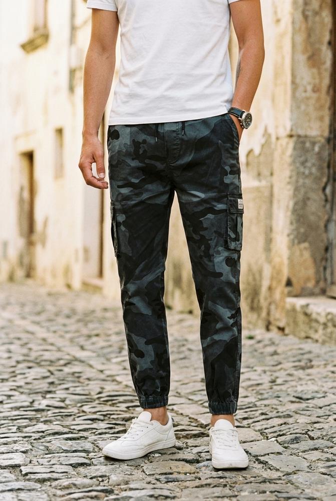 Macys Wear - Liles | Gemustert Funktional Hose Herren