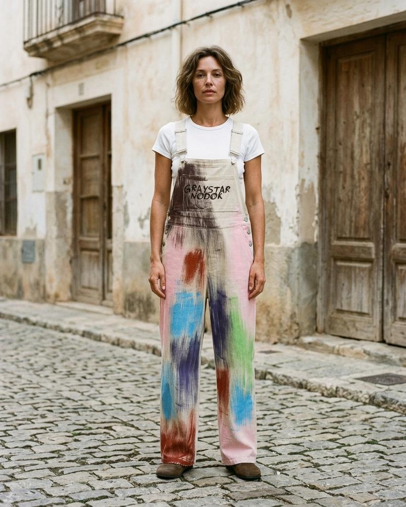 Macys Wear - Tikit | Mehrfarbige Weitgeschnittene Hose Unisex