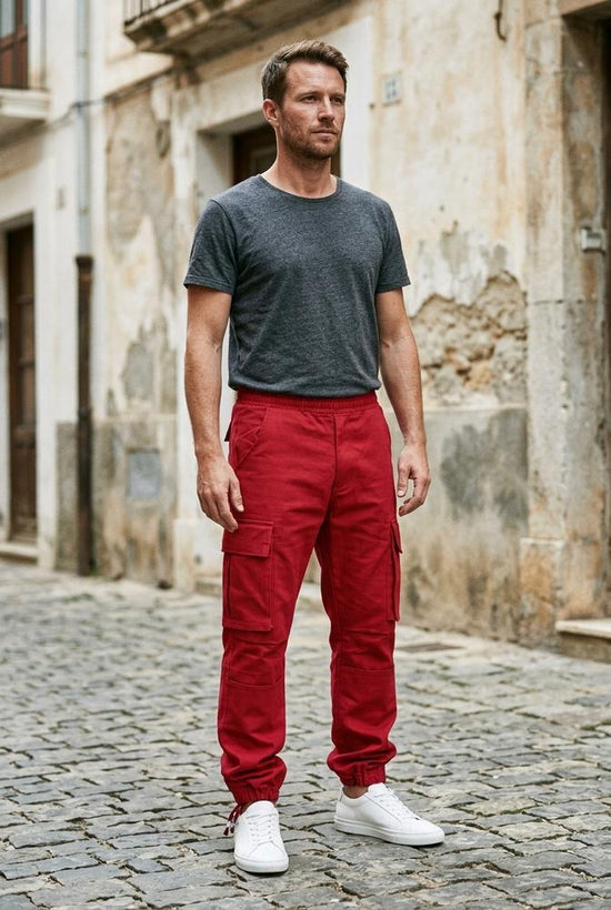Macys Wear - Yozor | Aufgesetzte Baumwoll Hose Herren