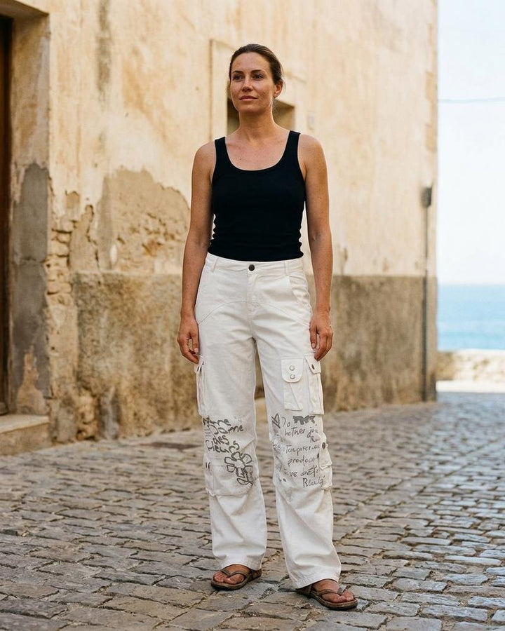 Macys Wear - Munam | Bedruckte Gerade Geschnittene Hose Unisex