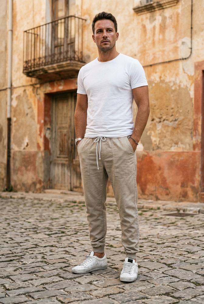 Macys Wear - Rohar | Konische Kordelzug Hose Herren