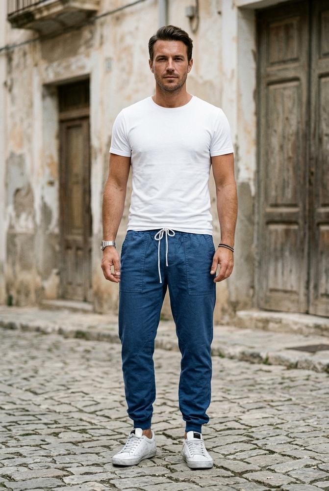 Macys Wear - Rohar | Konische Kordelzug Hose Herren