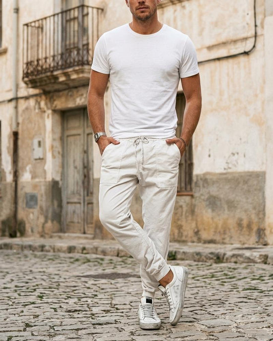 Macys Wear - Rohar | Konische Kordelzug Hose Herren