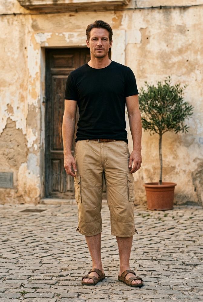 Macys Wear - Vefiv | Dreiviertellange Baumwoll Hose Herren