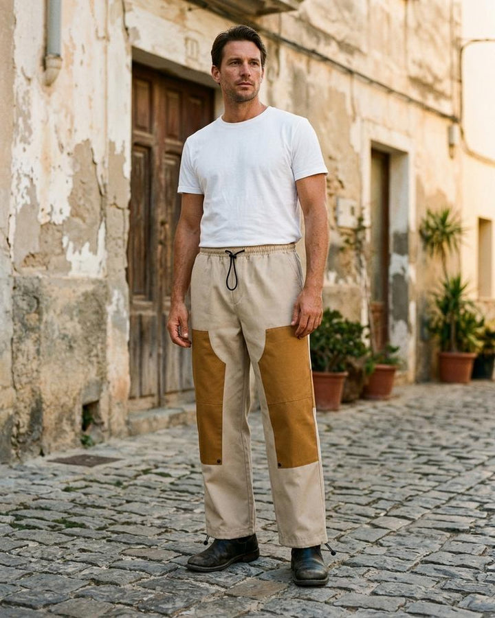 Macys Wear - Naniv | Gerade Geschnittene Zweifarbige Hose Unisex