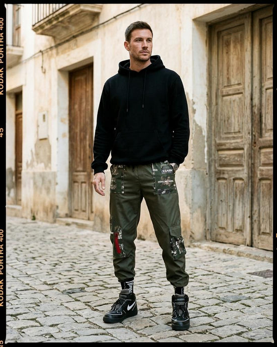 Macys Wear - Libum | Gepatcht Zulaufend Hose Herren